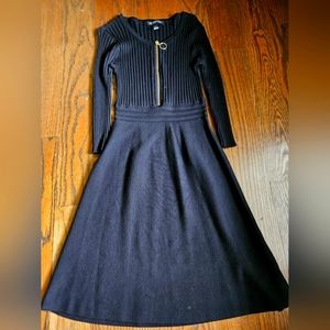 INC Black fit & flare dress